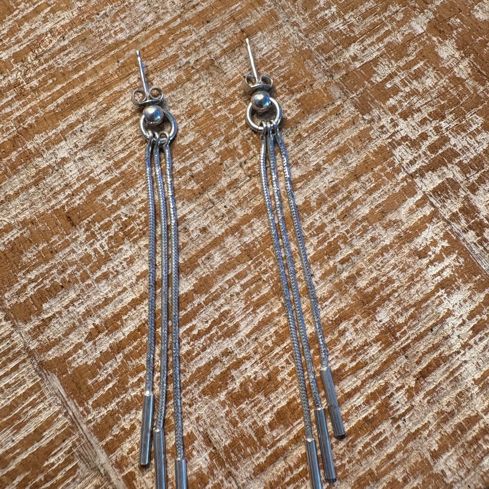 Elegant Silver Dangle Earrings